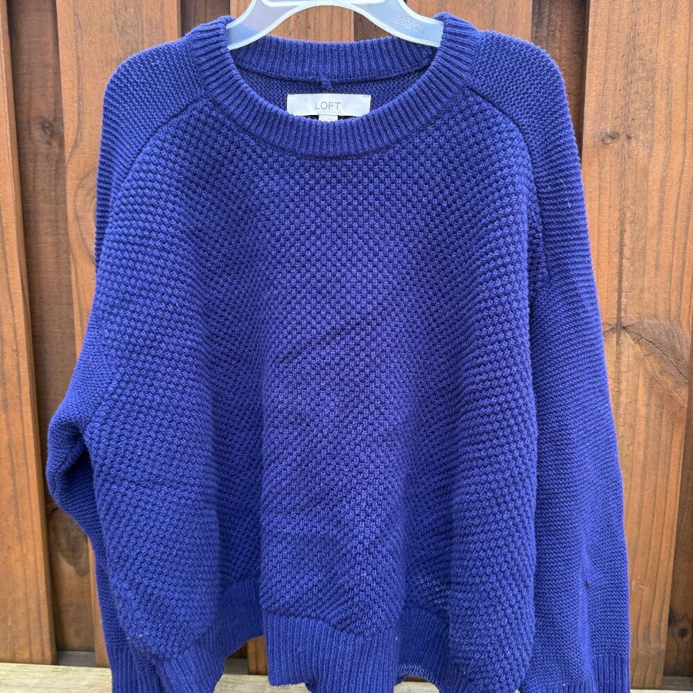 Loft blue sweater